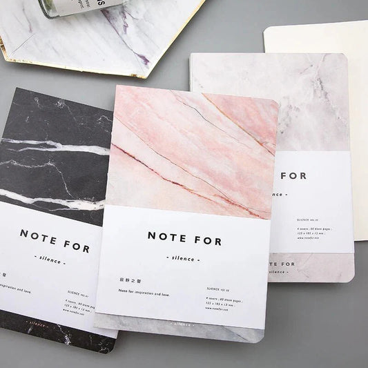 Marble Design Notebook | 80 Pages Stylish Journal for School, Office & Home