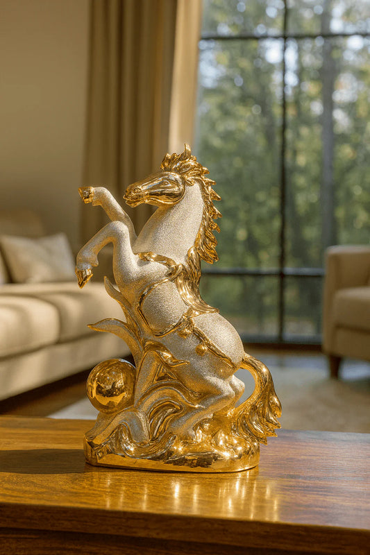 Luxury Resin Home Decor Symbol of Power & Success 🐎✨