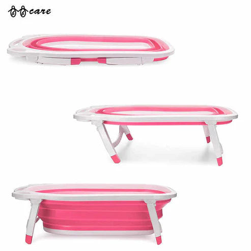 Foldable Baby Bath Tub | Portable Infant Bathtub with Non-Slip Design